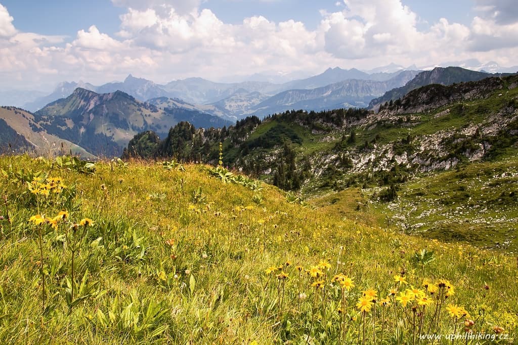 Rochers de Naye ve Švýcarských Alpách