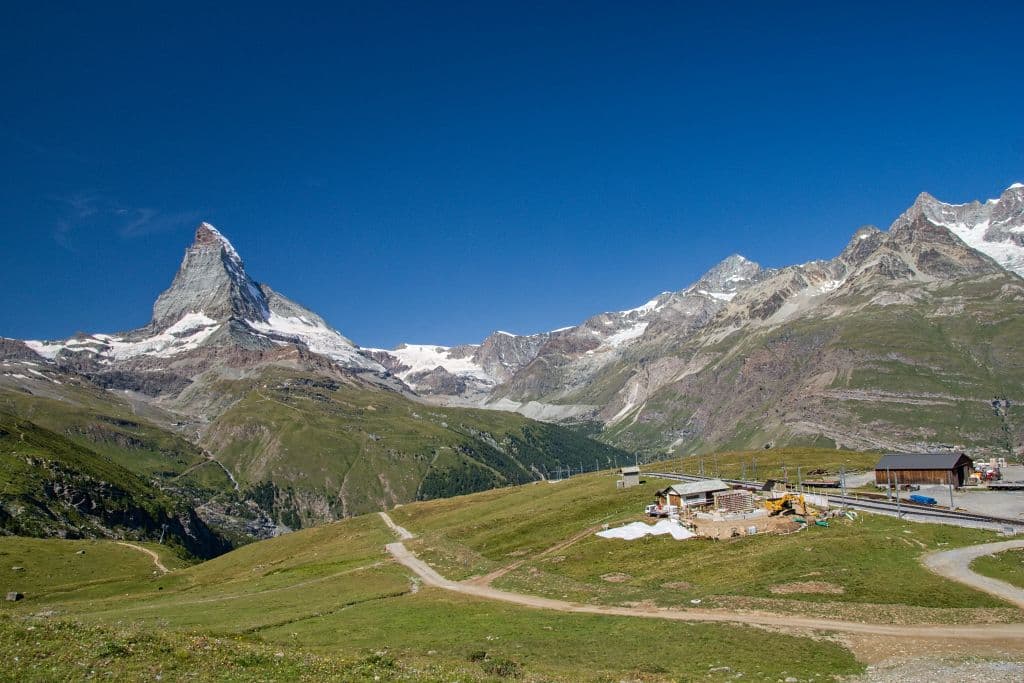 Zermatt a vyhlidka na Matterhorn