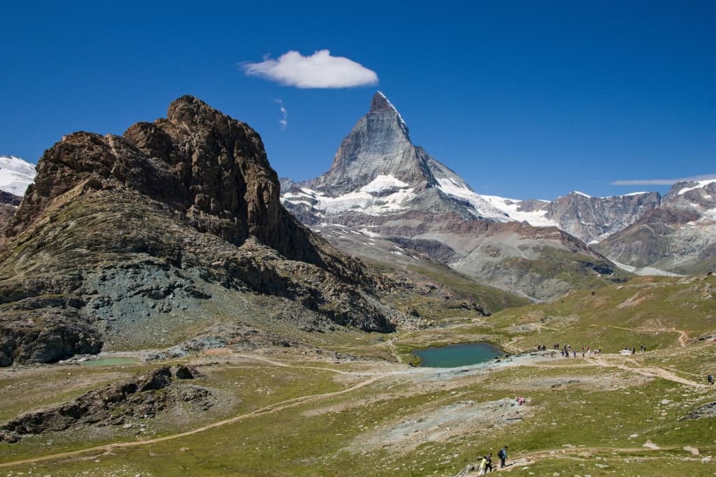 Zermatt a vyhlidka na Matterhorn