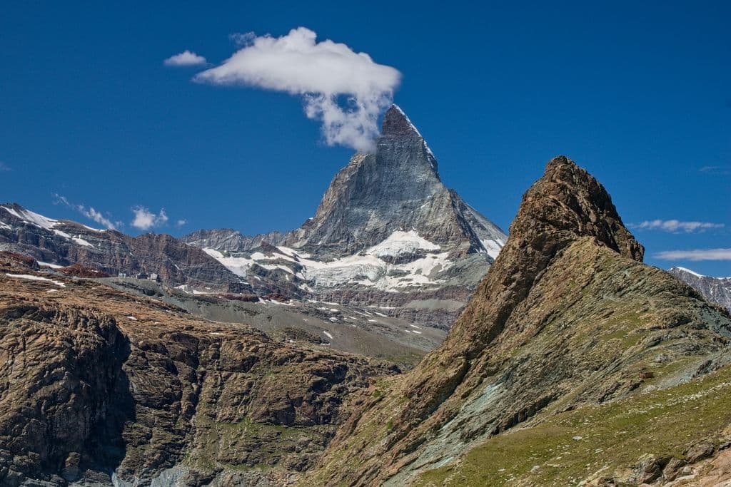 Zermatt a vyhlidka na Matterhorn